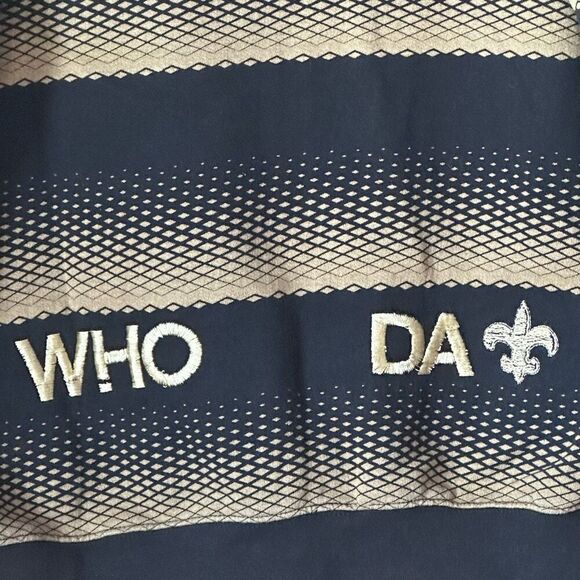 New‎ Orleans Saints Custom Full Zip Vans Hoodie Mens S Black Gold Geaux NFL - Picture 7 of 13